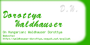 dorottya waldhauser business card